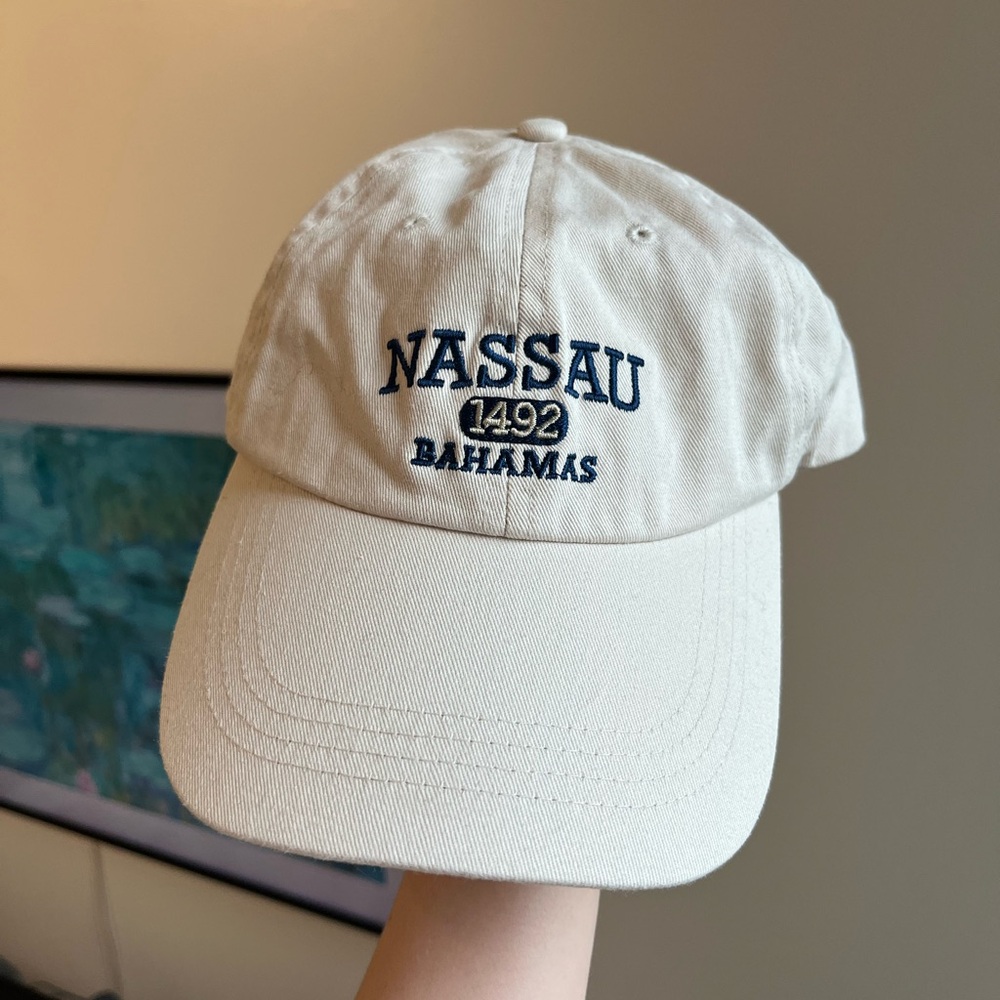 Vintage Cream Nassau Bahamas Hat